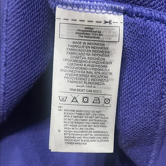 Adidas Original Graphic Cropped Hoodie - Picture 3 of 13